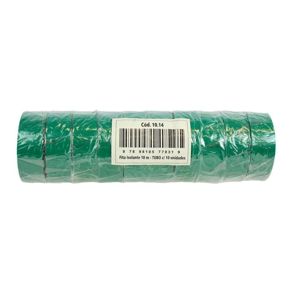 Fita Isolante Foxlux 10M Verde 10un