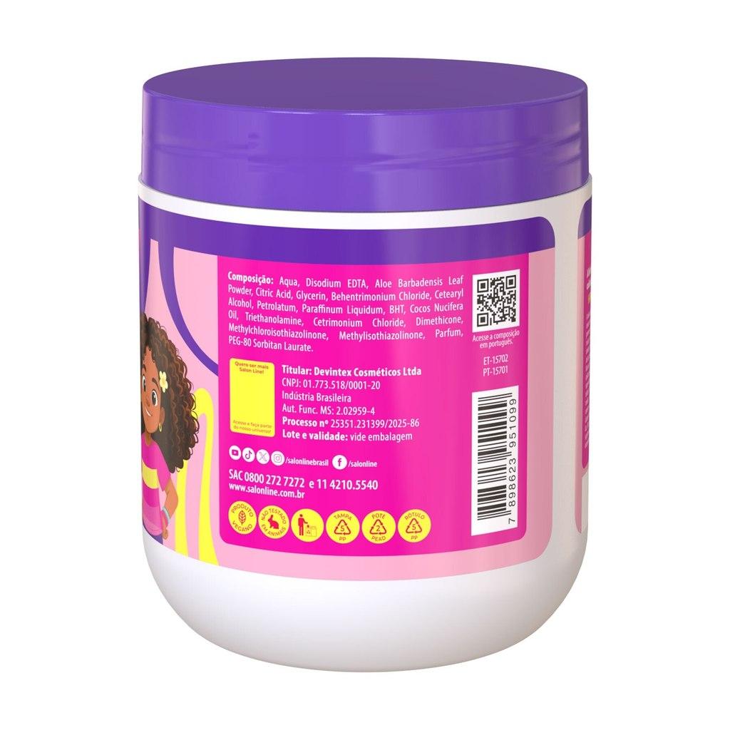 Máscara De Hidratação Intensa Sos Cachos Kids Hidratação Salon Line 500g