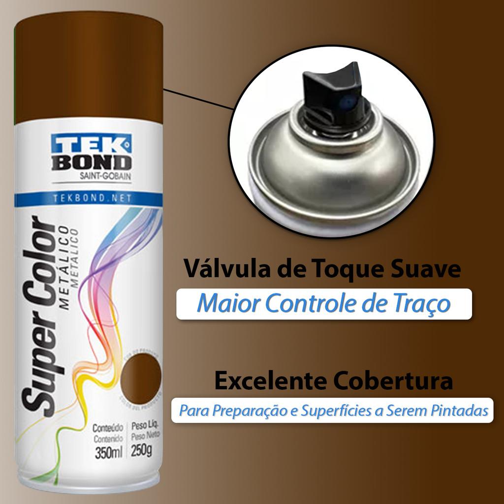 Tinta Spray Aerossol Bronze Metálico 350ml/250g