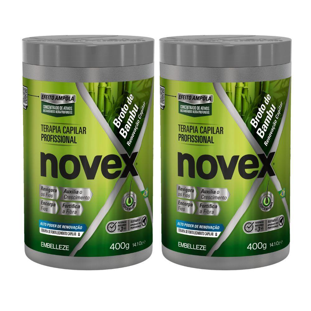 Kit 2 Creme De Tratamento Novex Broto De Bambu