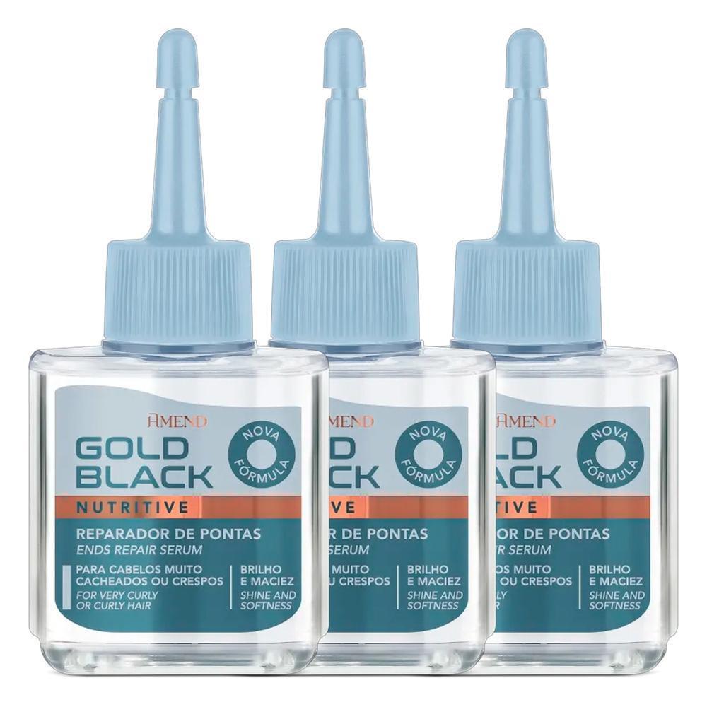 Kit Amend Gold Black Nutritive Reparadores (3 Unidades)
