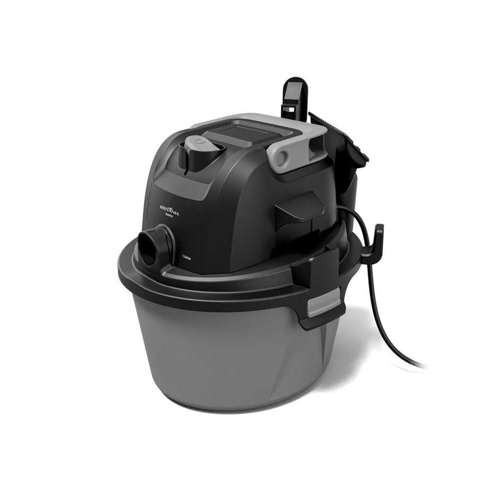Aspirador De Pó E Água Britânia 6 Litros Bas71 1500w Cinza E Preto 127v