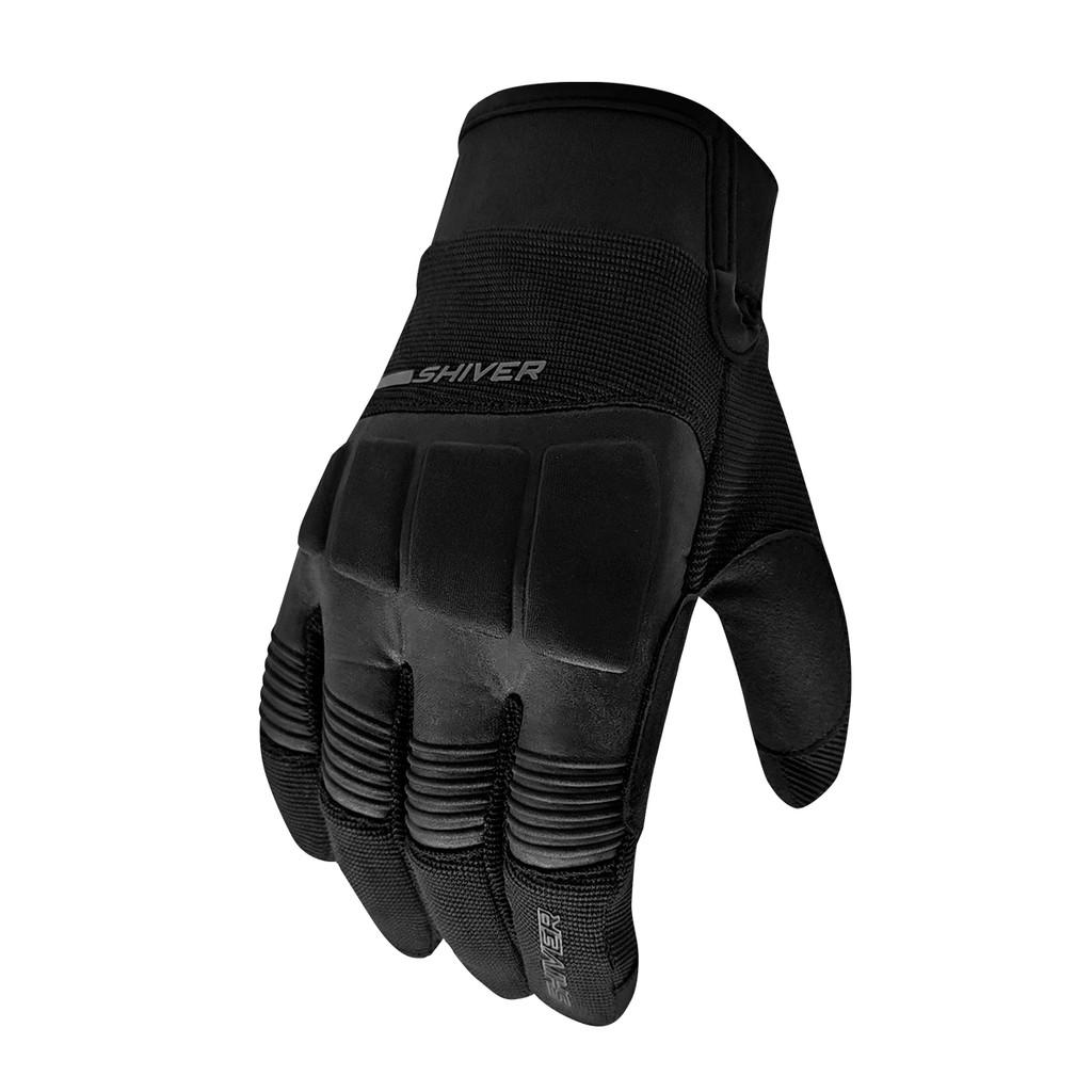 Luva Motociclista Shiver Rocket 2 Neoprene Touch Preta Reforçada Segurança Com Protetor Estilo X11