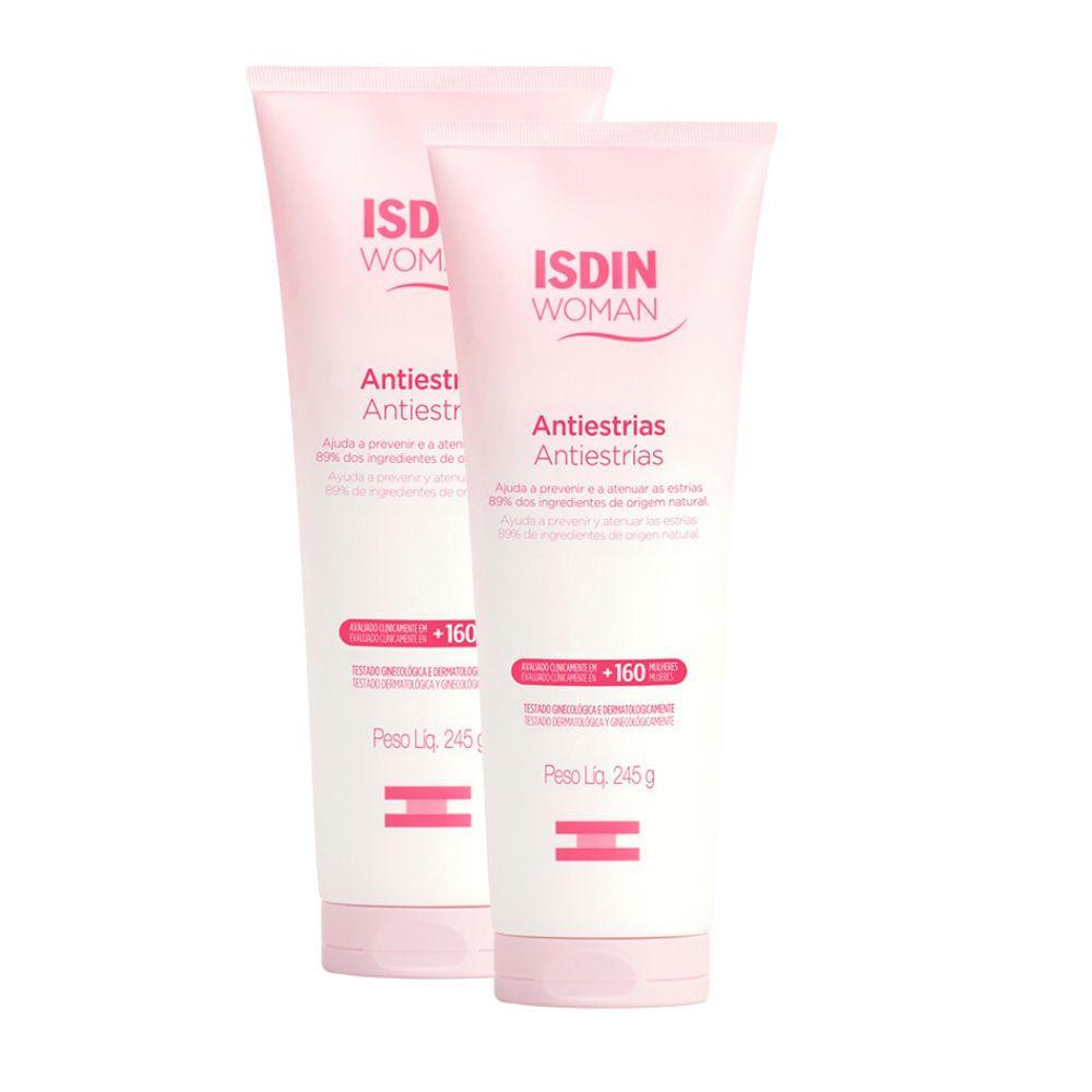 Kit 2 Creme Corporal Isdin Woman Antiestrias 245g