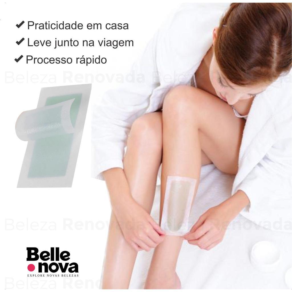 Folhas Prontas Cera Depilação Corporal 10 Pares Depilflax
