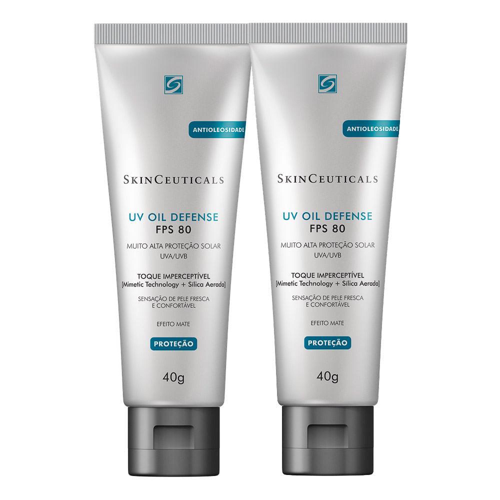 Kit 2 Protetor Solar Skinceuticals Uv Oil Defense FPS 80 40g