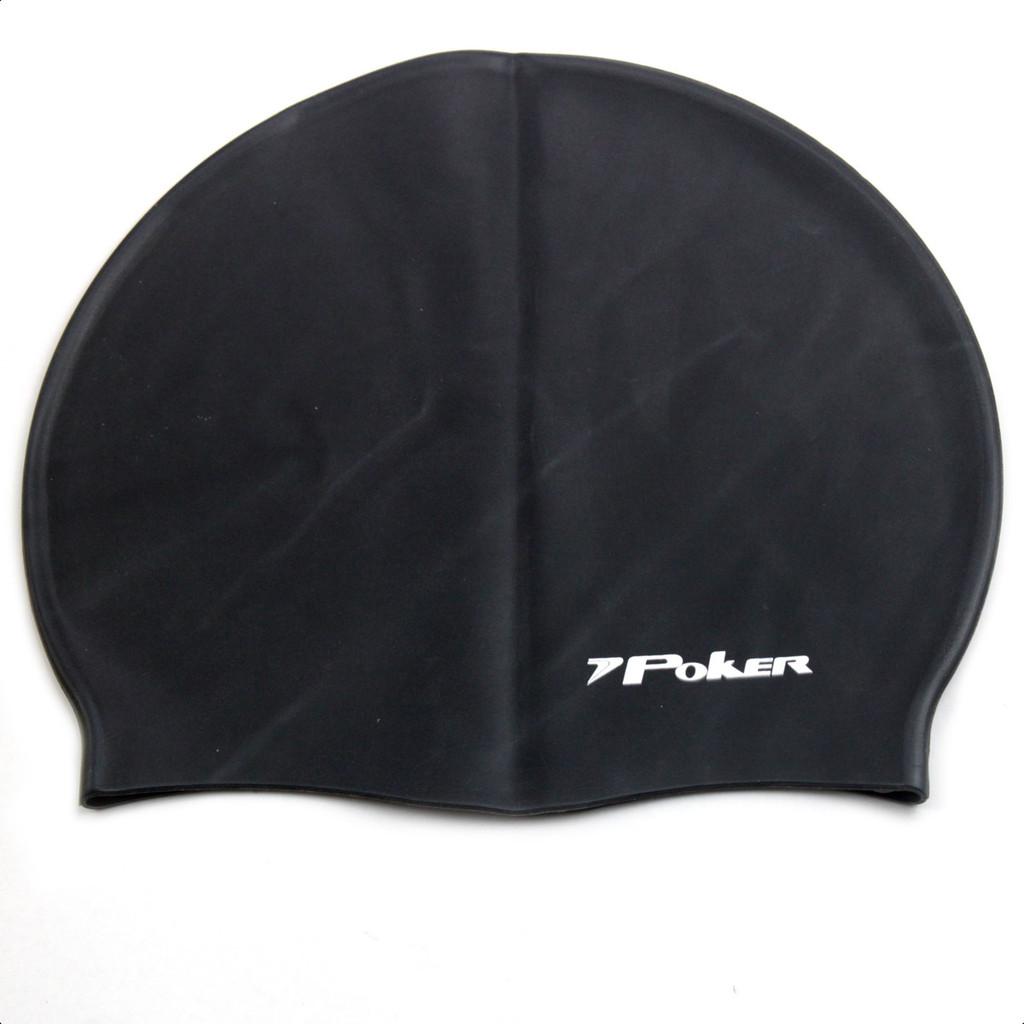 Touca De Natação Poker Silicone Power Preto - Único