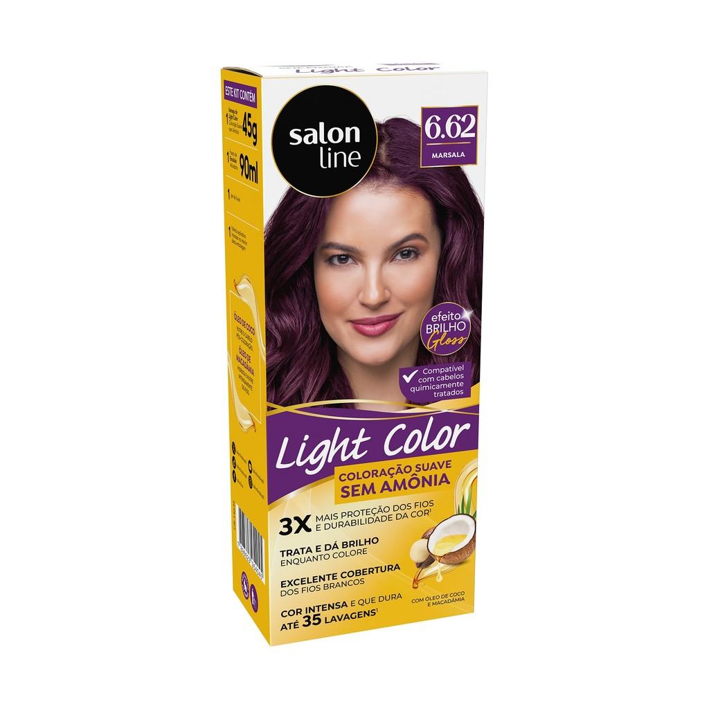 Coloração Suave Light Color 6.62 Marsala Salon Line