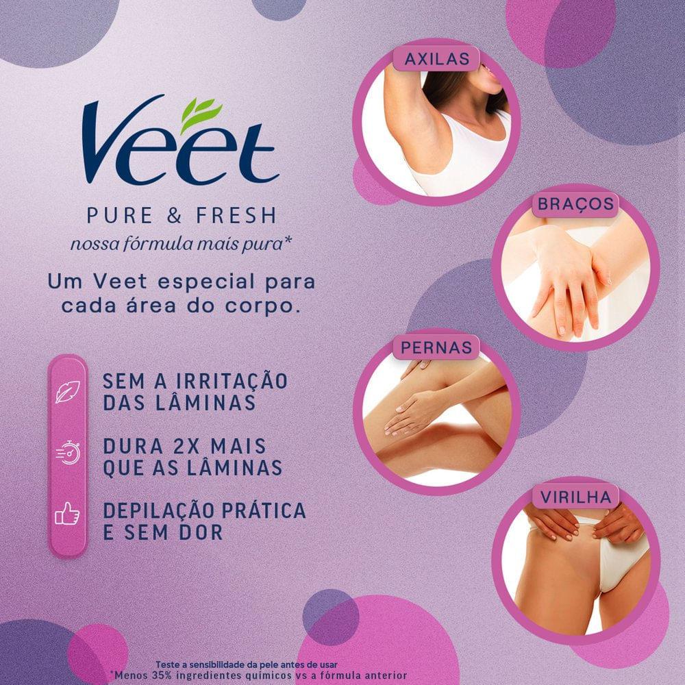Creme Depilatório Veet Pure Fresh Pernas E Corpo Pele Normal 100ml