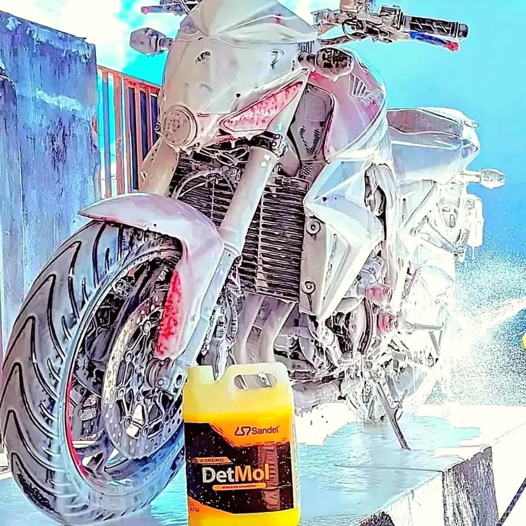 Kit 4 Shampoo Detergente Det Mol Sandet Galao 5L Lava Moto Carro Bike Espumante Concentrado Limpeza Pesada Off Road