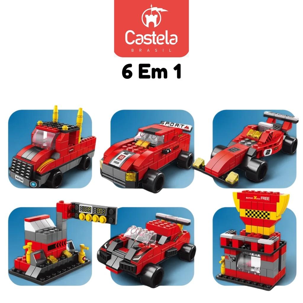 Mega Blocos De Montar Kit Com 1000 Peças 6 Em 1 - Castela