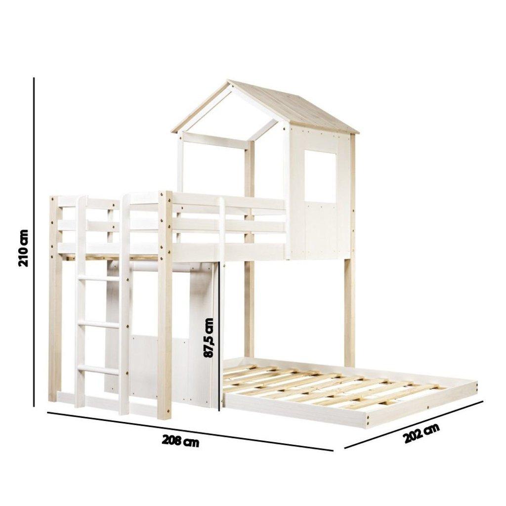 Beliche Casal Montessoriano Family Casatema Madeiraoriginals Branco/marrom Natural/branco