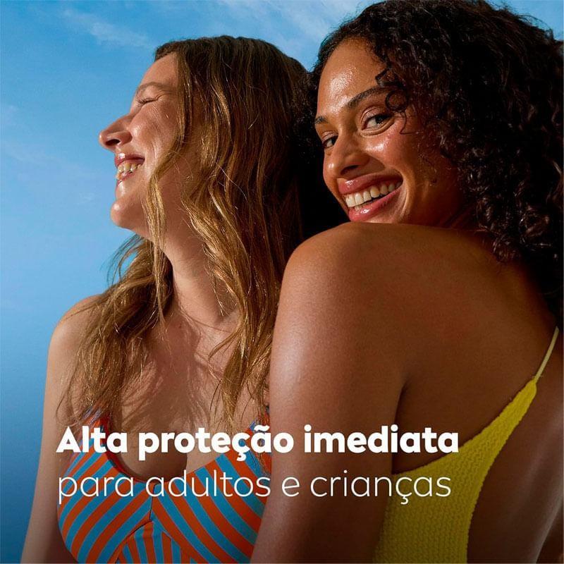 Kit Protetor Solar Facial Nivea Sun Protect Hidrata Fps50 200ml + Corporal Nivea Sun Babies Kids 5 Em 1 Fps60 100ml