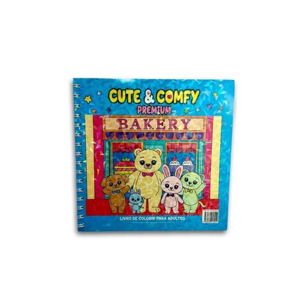 Cute Comfy Coloring Book For Adults - Premium - Livro De Colorir Adulto