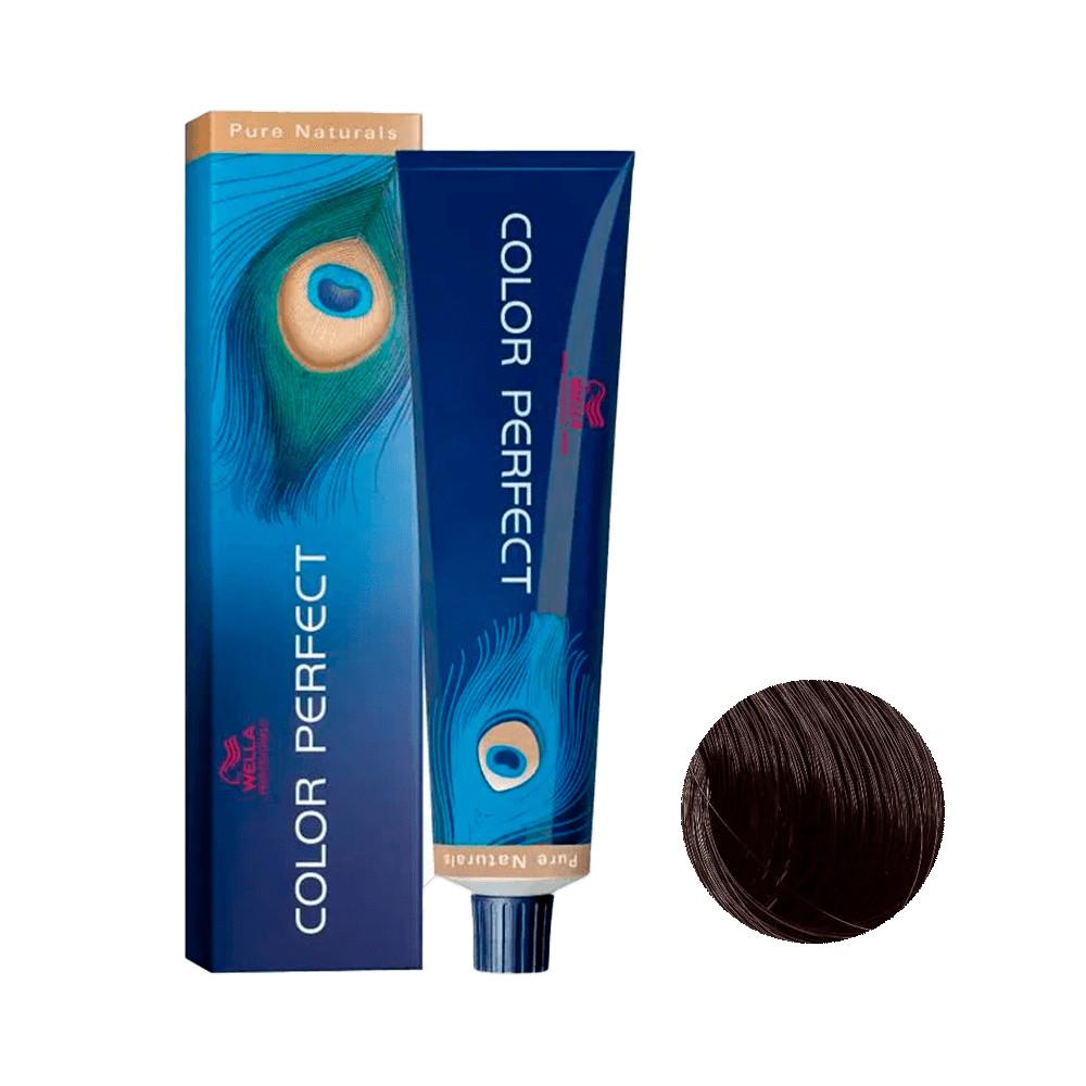 Coloração Color Perfect Pure Naturals 4/0 Castanho Médio 60g
