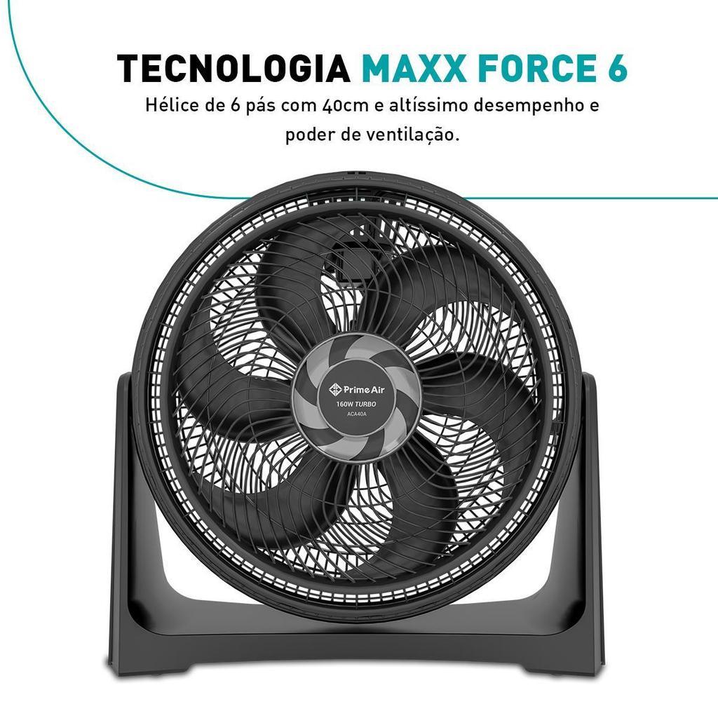 Ventilador Circulador Prime Air 3 Velocidades 160W Aca40a