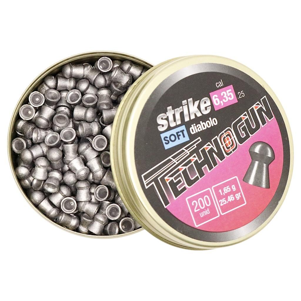 Chumbinho Technogun Strike Diabolô Soft 6.35mm - 200un