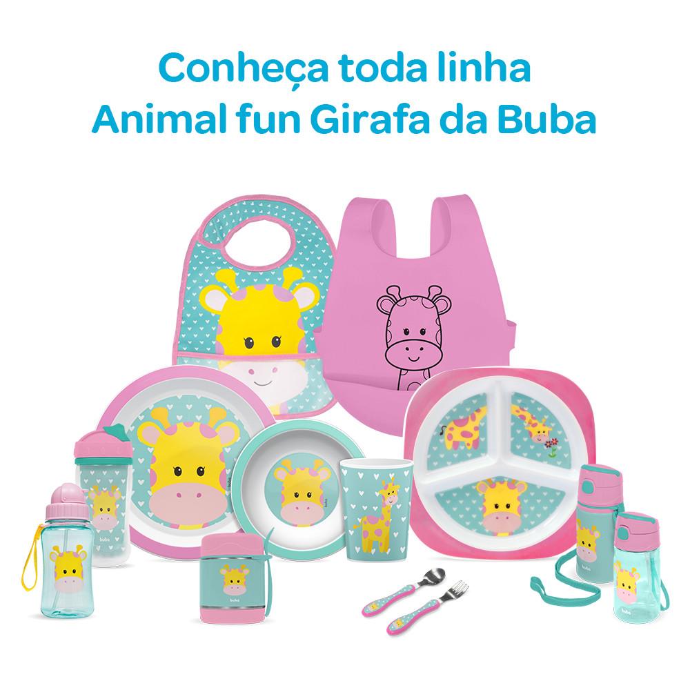 Pote Térmico Infantil Tampa Talher Animais Fun 12122 - Buba