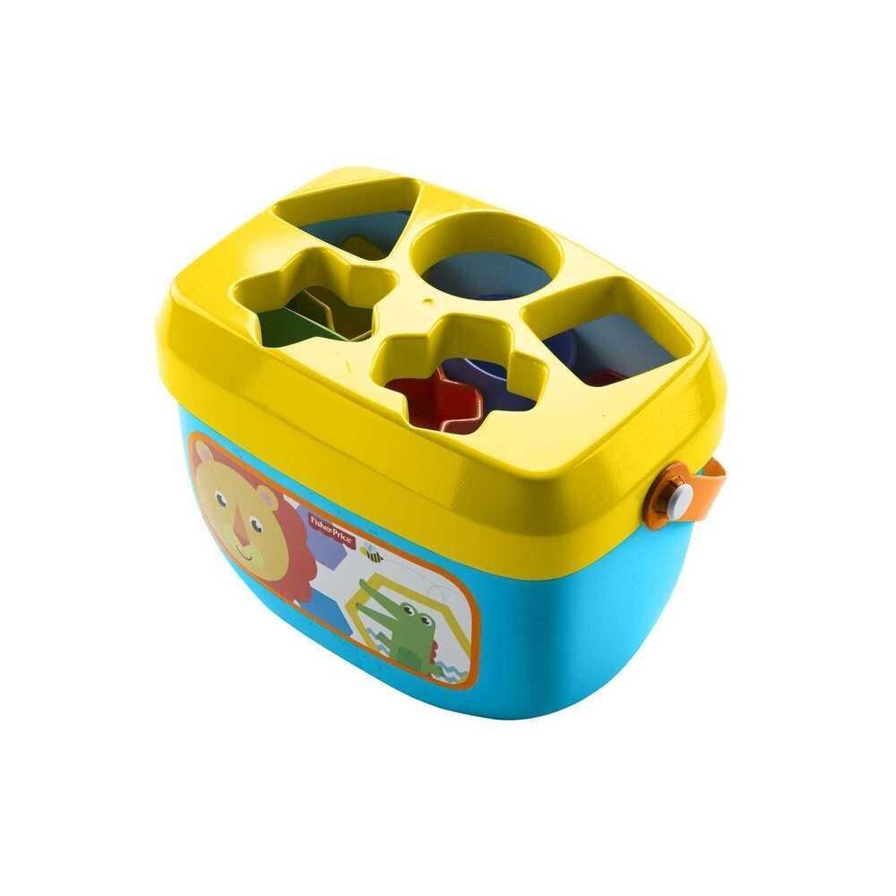 Brinquedo Primeiros Blocos Fisher-price Ffc84 Balde 10 Peças