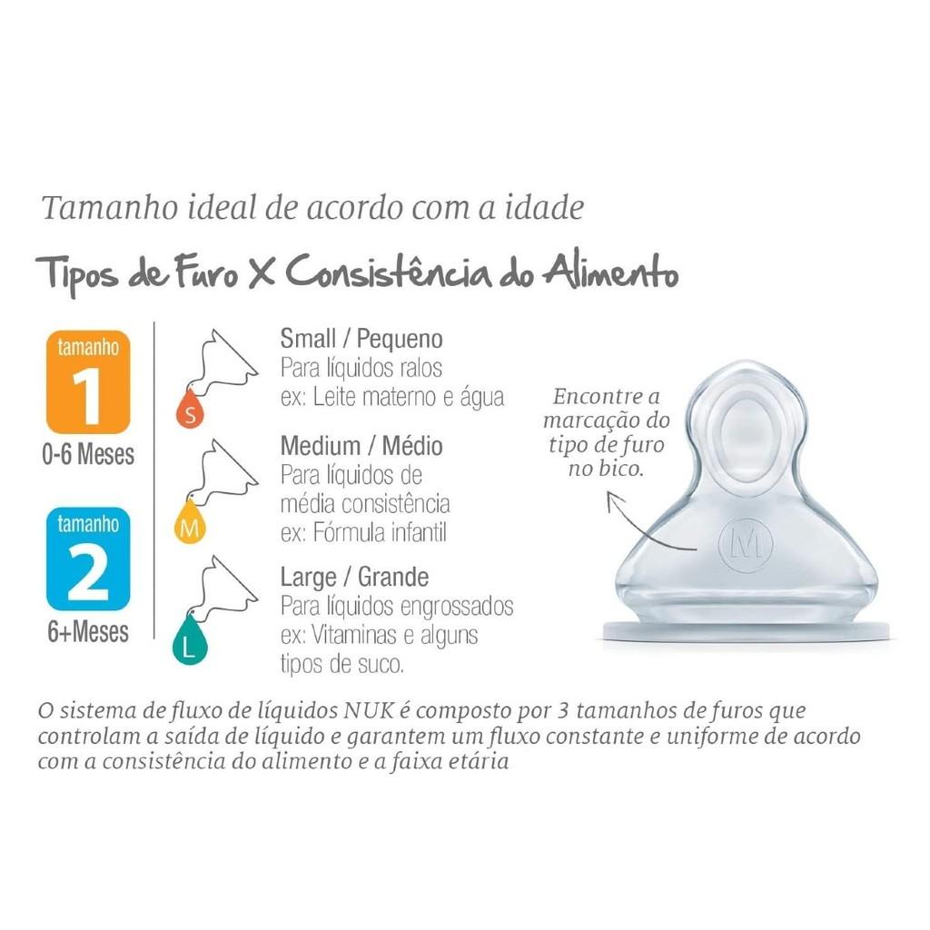 Bico De Silicone Para Mamadeiras First Choice Advanced - Nuk