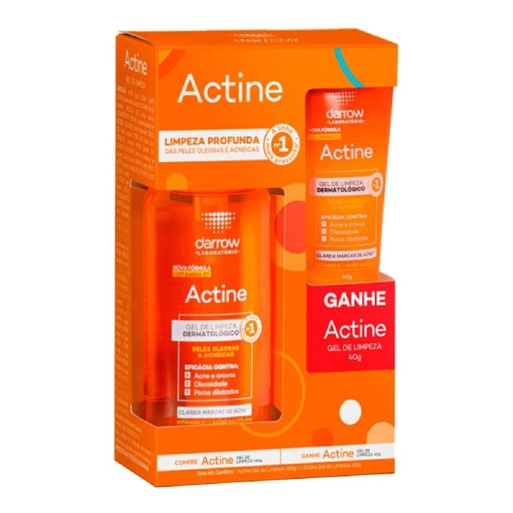 Kit Gel De Limpeza Actine 140g Ganhe 40g