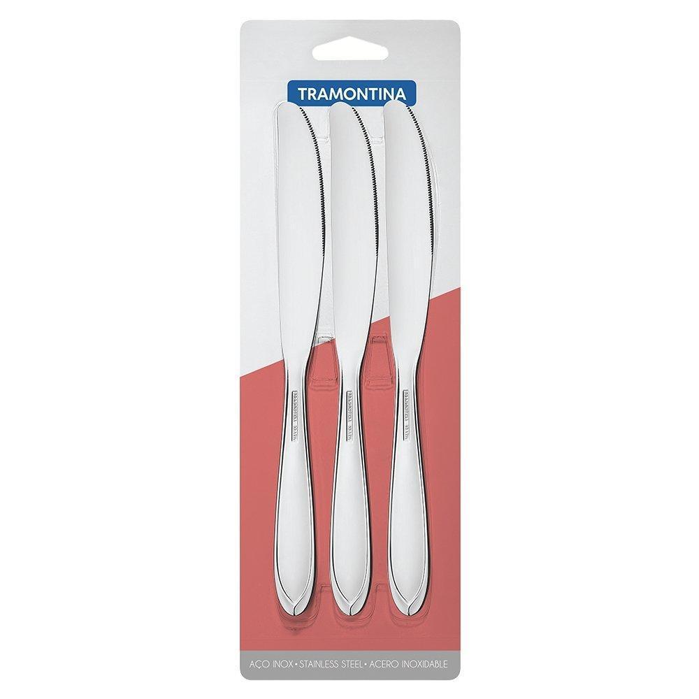 Faca Mesa Tramontina Laguna Inox - Embalagem Com 3 Unidades