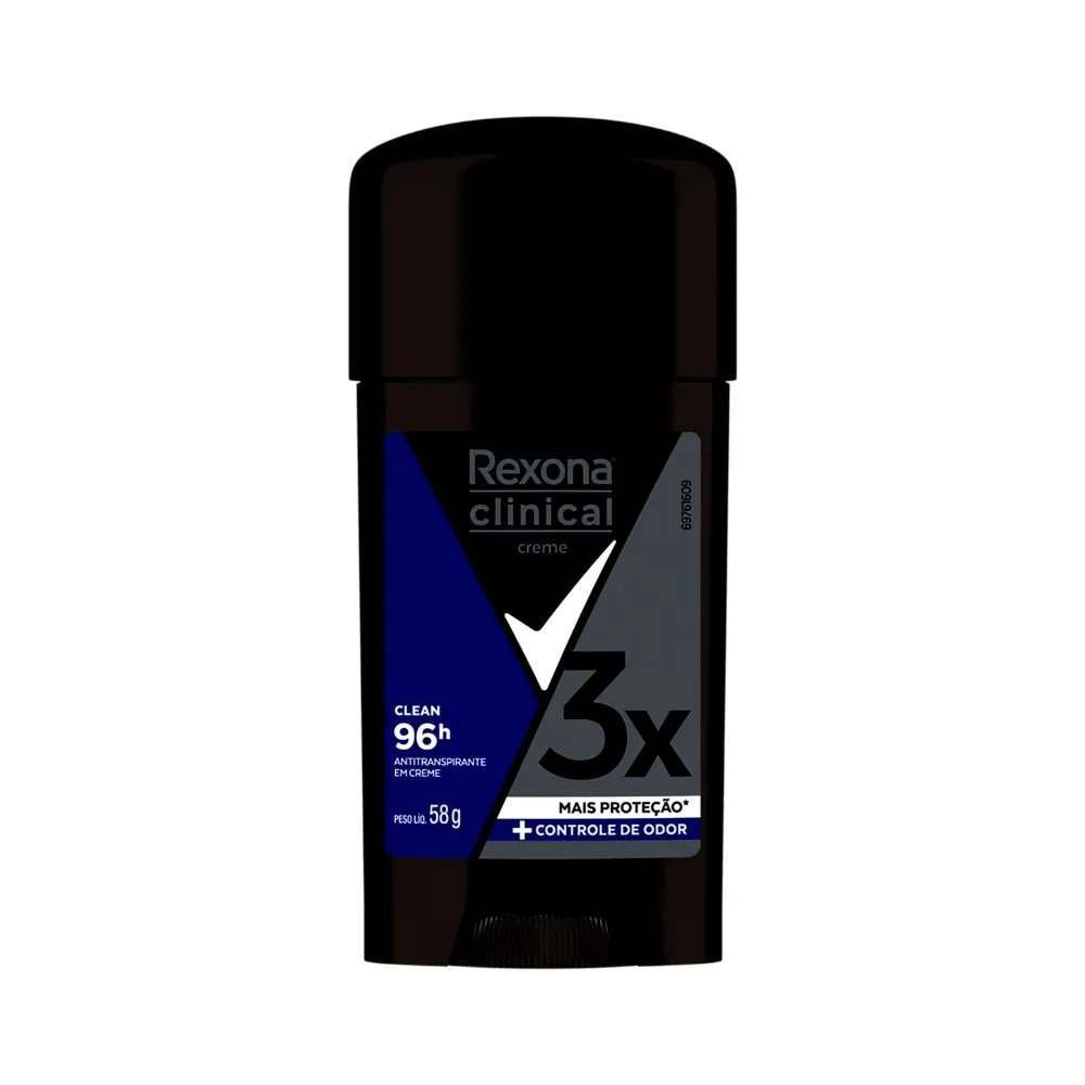 Desodorante Rexona Masculino Clinical 58gr Creme Clean
