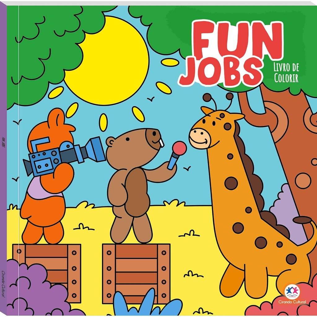 Fun Jobs Livro De Colorir