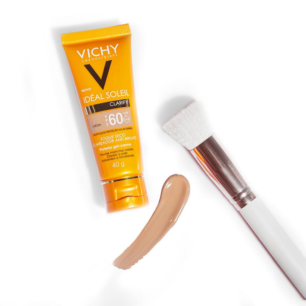 Vichy Idéal Soleil Clarify Fps60 Cor Média - Protetor Solar Com Cor 40g
