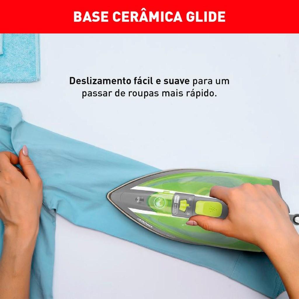 Ferro De Passar Roupa A Vapor Ecogliss Com Modo Econômico FEC1 - Arno
