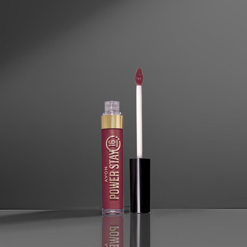 Batom Líquido Matte Avon Power Stay 16h - Cor Nude Malva