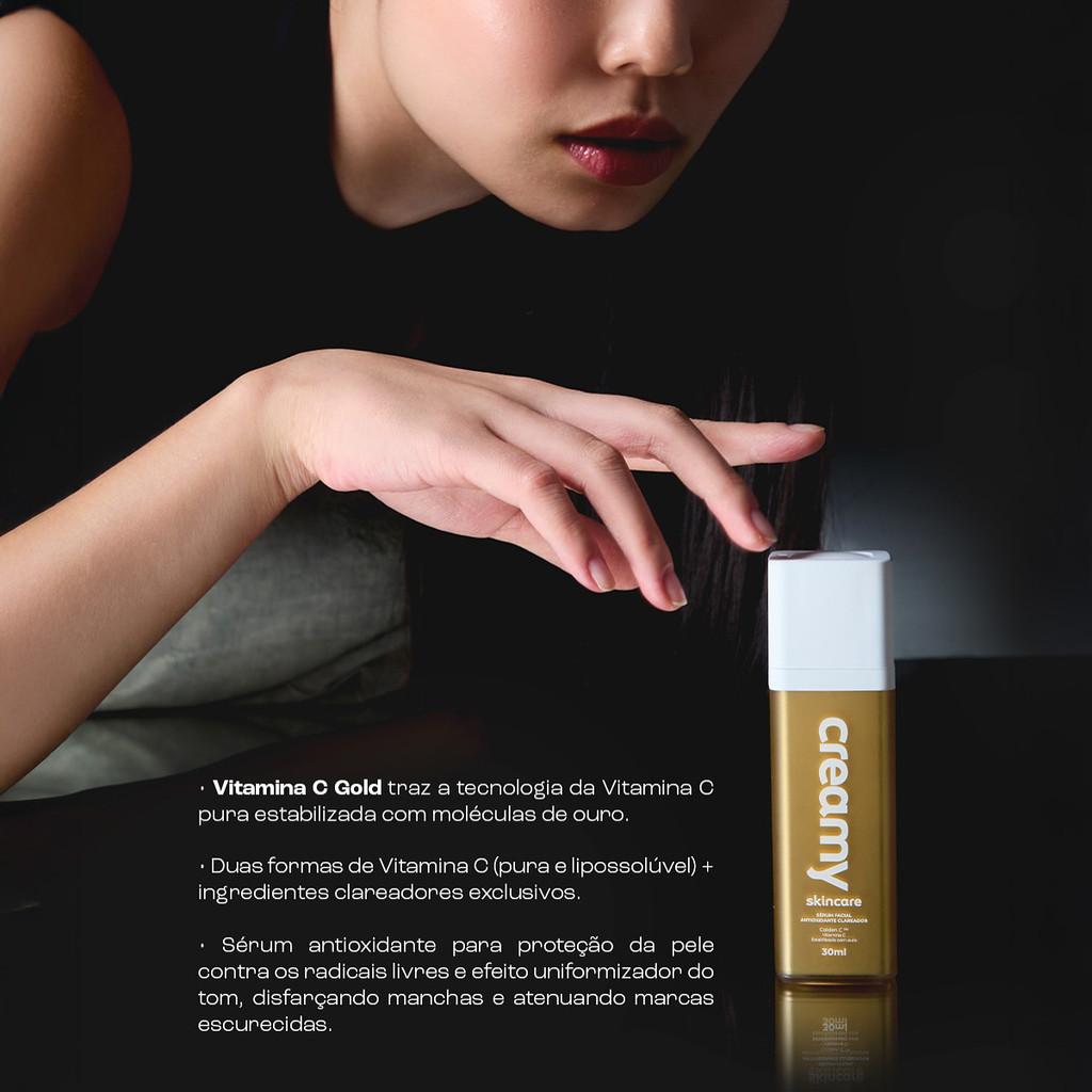 Creamy Skincare Vitamina C Gold Pura - Sérum Antioxidante 30ml
