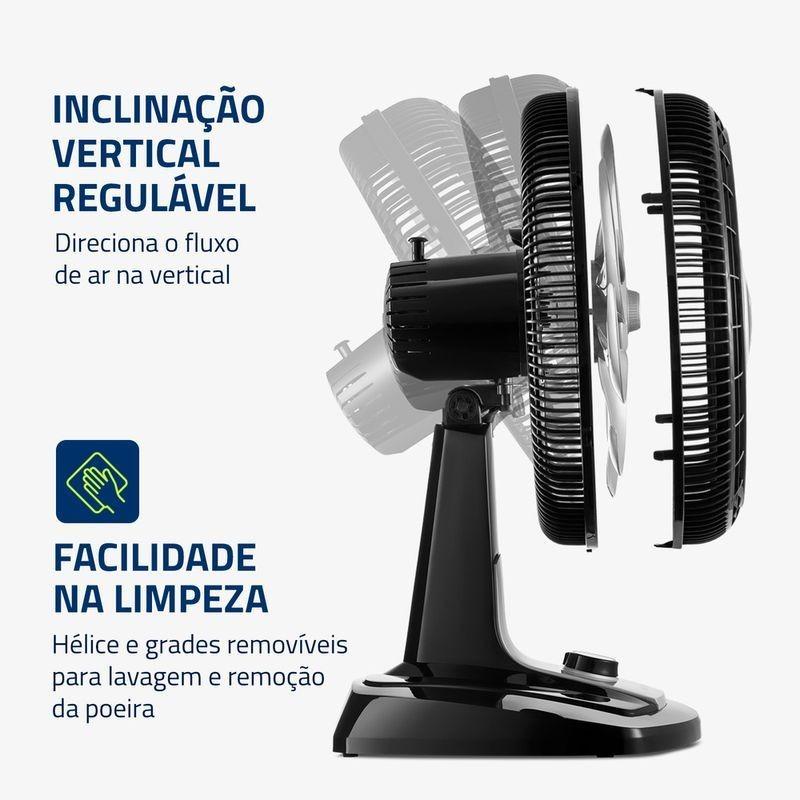 Ventilador De Mesa 40cm 140W Super Turbo Vtx408 Preto Mondial