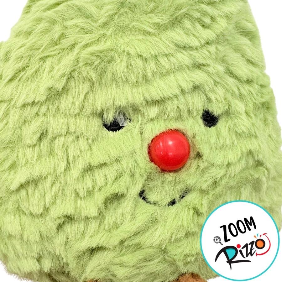 Árvore De Natal De Pelúcia - Verde Claro - 15x21x10cm - 1 Unidade - Rizzo