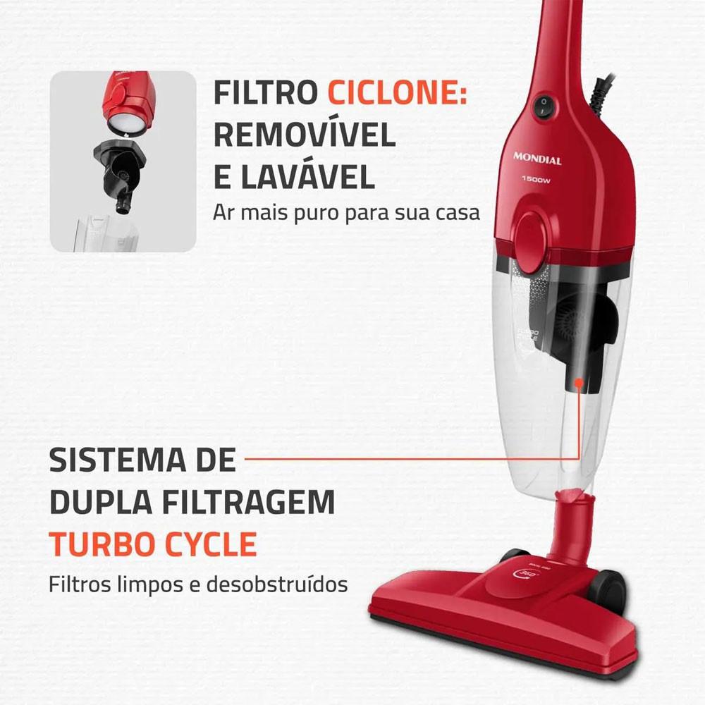 Aspirador De Pó Ap-40-r Turbo Cycle Mondial