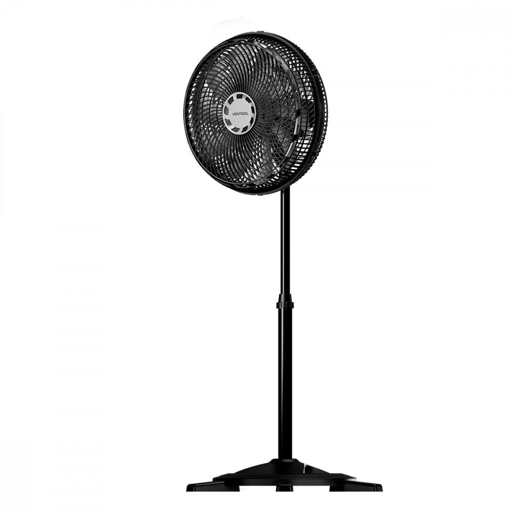 Ventilador De Coluna Ventisol Oscilante Turbo Grade De Plástico 10P 40CM 150W 220V Preto