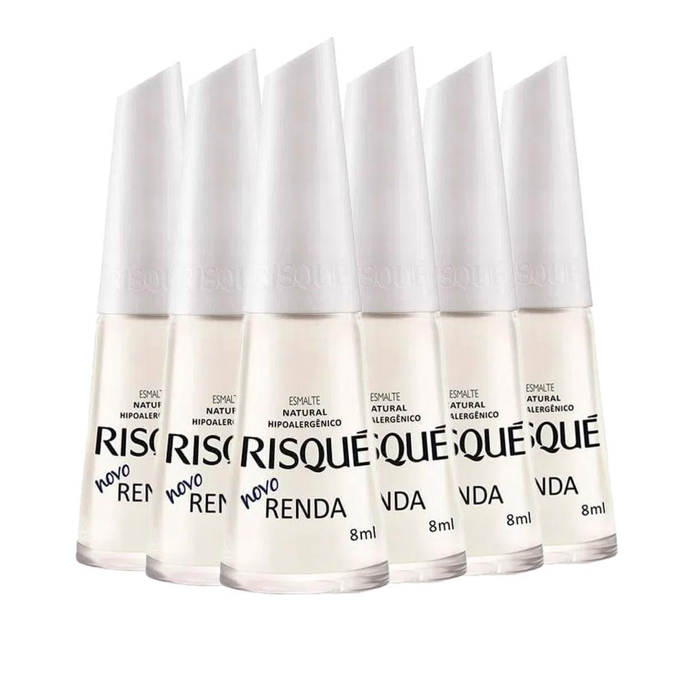 Kit Esmalte Risqué Novo Renda 8ml - 6 Unidades