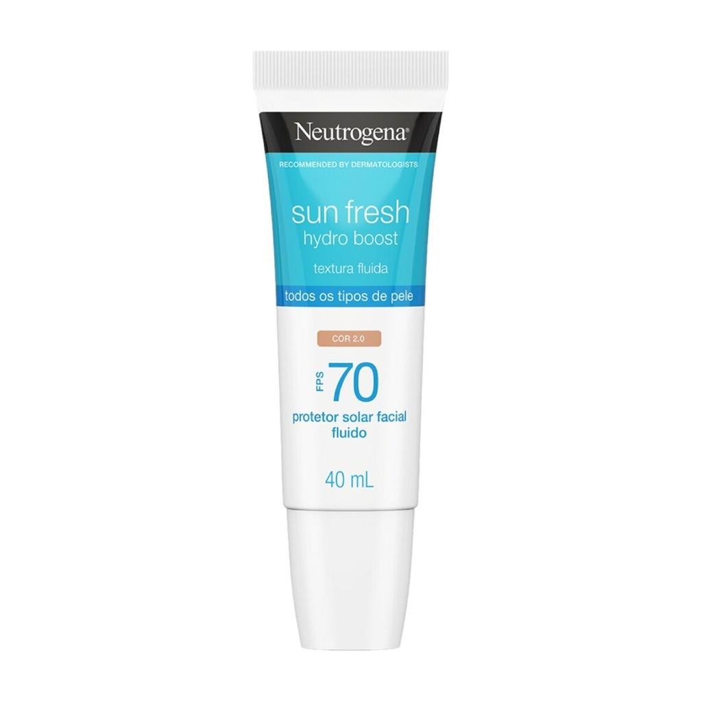 Protetor Solar Facial Neutrogena Sun Fresh Hydro Boost FPS 70 Cor 2.0 40ml