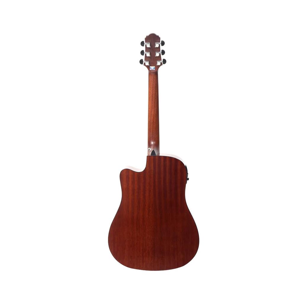 Violão Crafter Eletroacústico Hd-250ce/n Folk Cutaway Pl-t Nv Gold E Bag