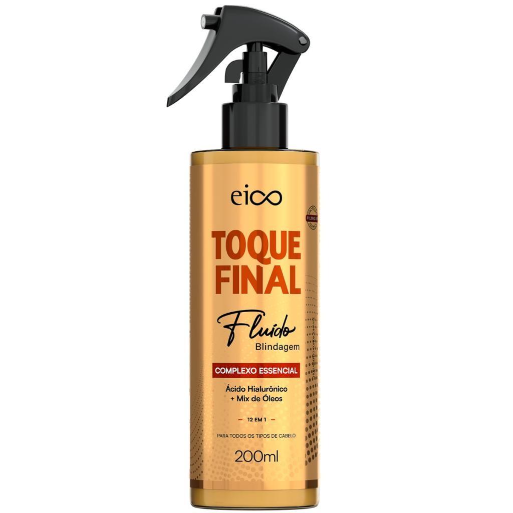 Eico Spray Leave-in Fluído Blindagem Toque Final Brilho Hidratação Proteção Térmica Filtro Uv 200ml