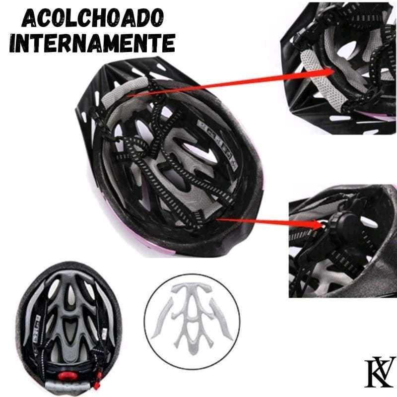 Capacete Bike Com Sinalizador LED Ciclismo Alta Protecao (byorn/deko/gts/element)