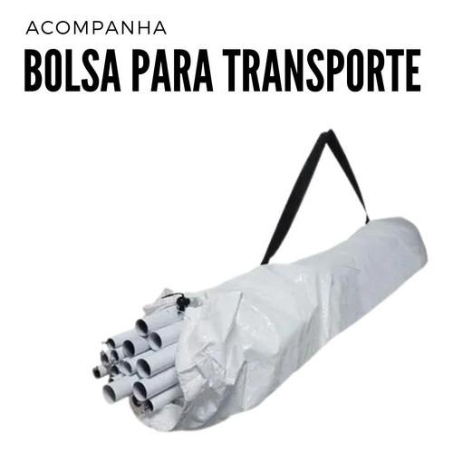 Gazebo Montável 2x2m Branco Importway Tenda Dobrável Jardim Praia Piscina Eventos