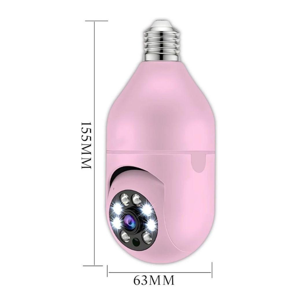 Kit 2 Mini Ip Câmera De Segurança Wi-fi Rosa Com Áudio Bidirecional Visão Noturna E Sensor De Movimento - Com App Yoosee