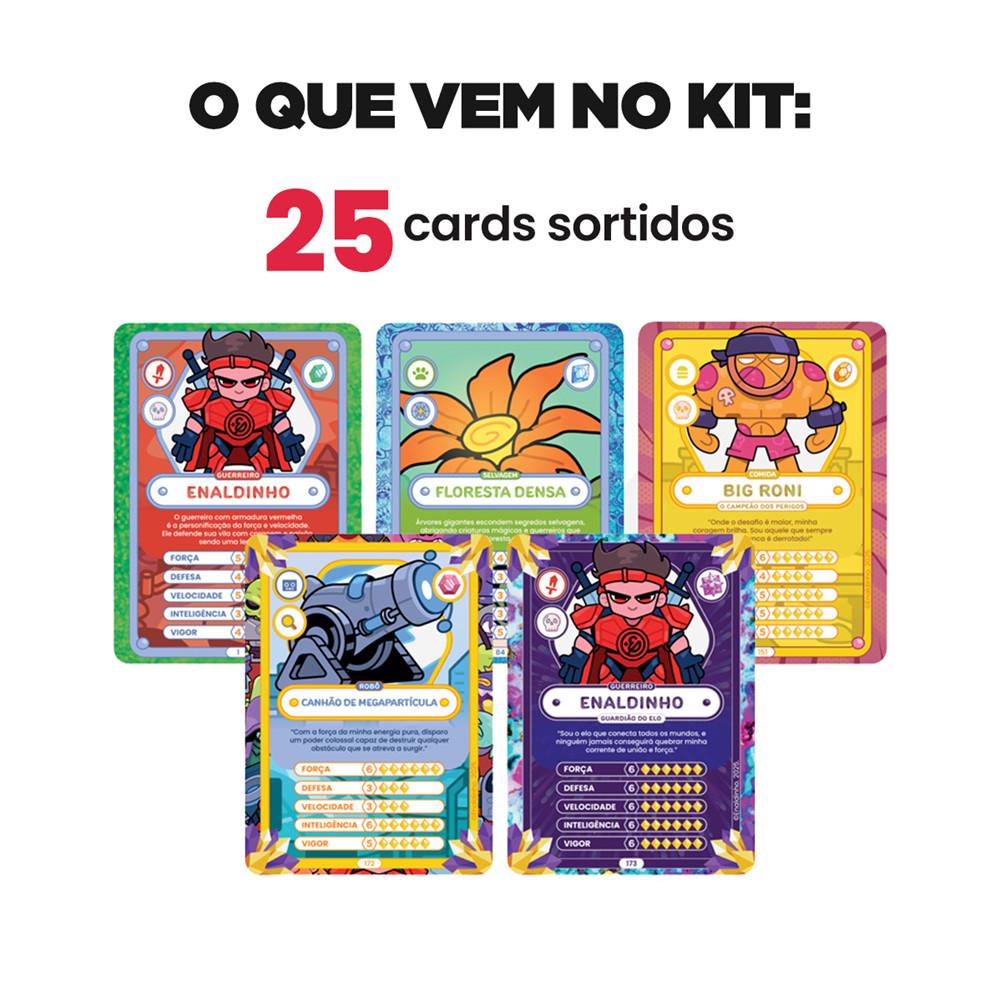 Kit 5 Flow Pack Cards Elo Monsters Enaldinho - Novo - Editora Pixel