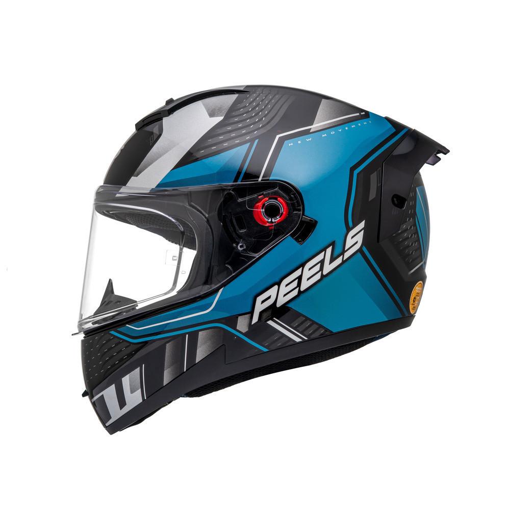Capacete Moto Peels Fechado Icon Pró Force Óculos Interno Fumê