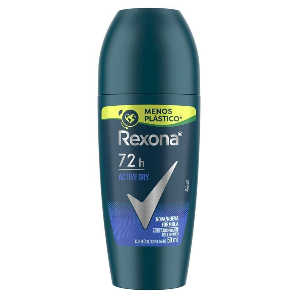 Desodorante Rexona Masculino Roll On Active Dry 50ml