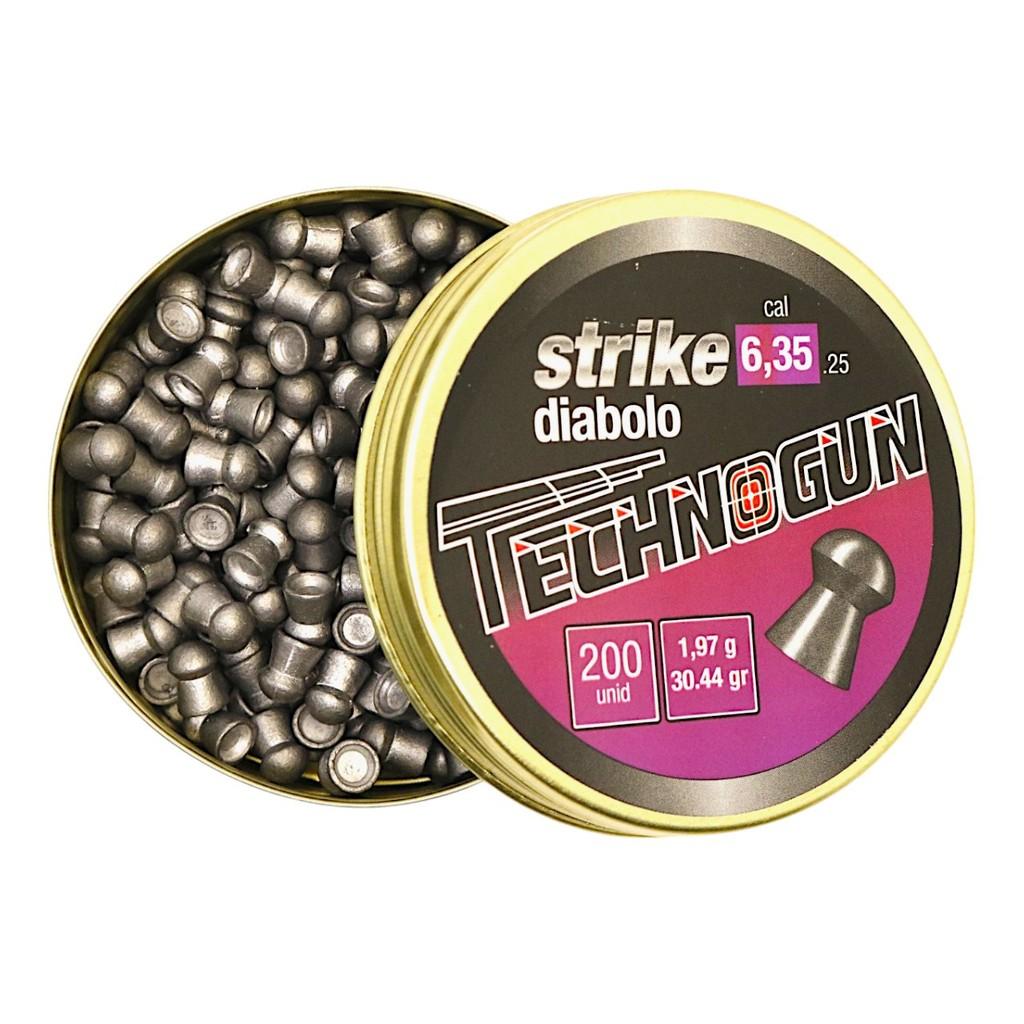 Chumbinho Technogun Strike Diabolô Cal. 6.35mm - 200un