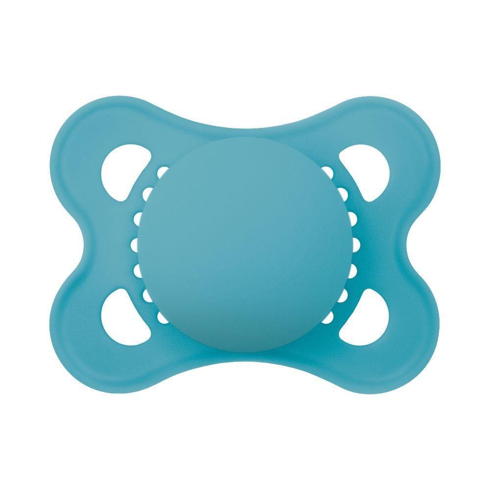 Kit Com 3 Chupetas Original Bico De Silicone 0m+ Azul - Mam