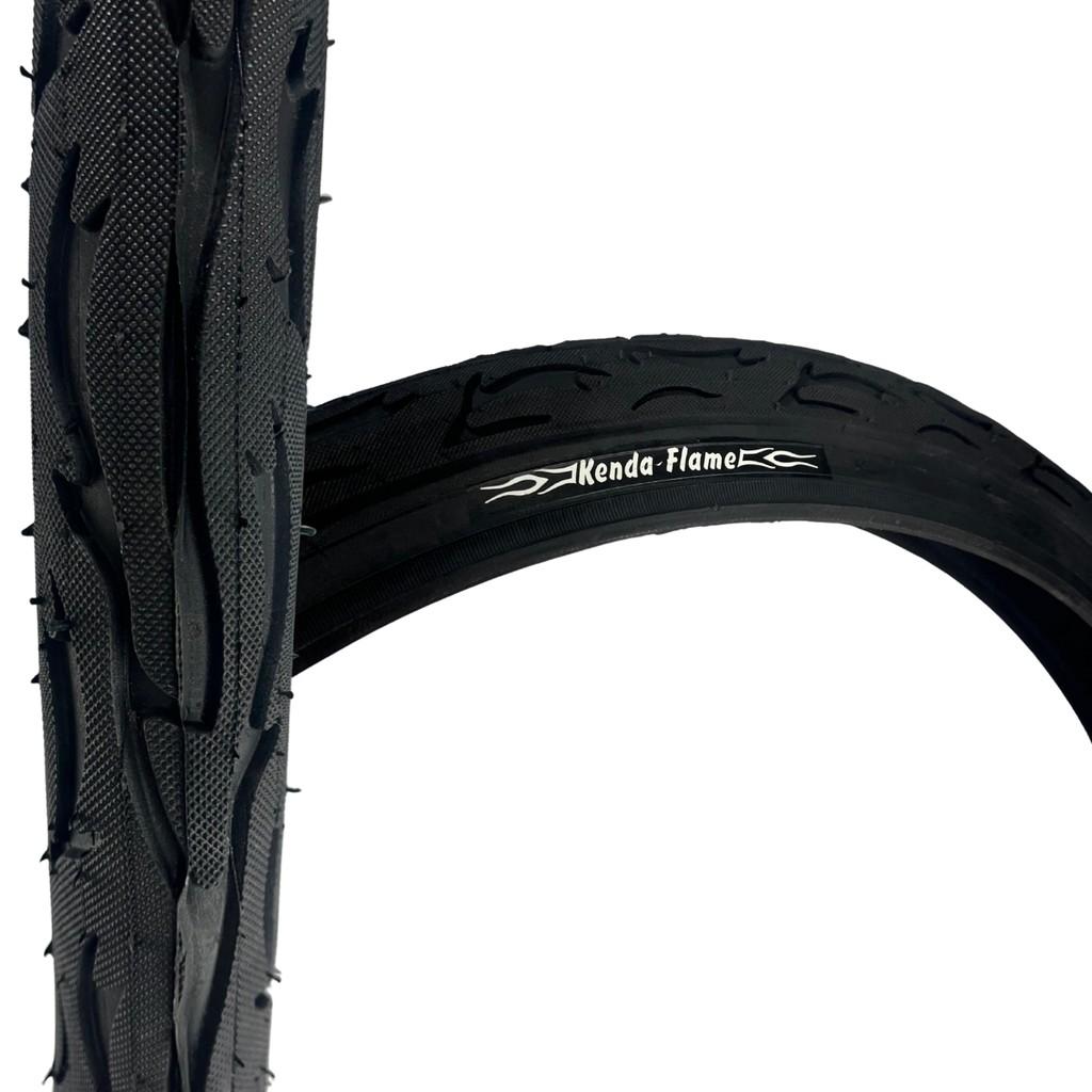 Pneu 24x2.125 K1008 Preto Flame Aro 24 Bicicleta Passeio Mtb Adesivo Branco
