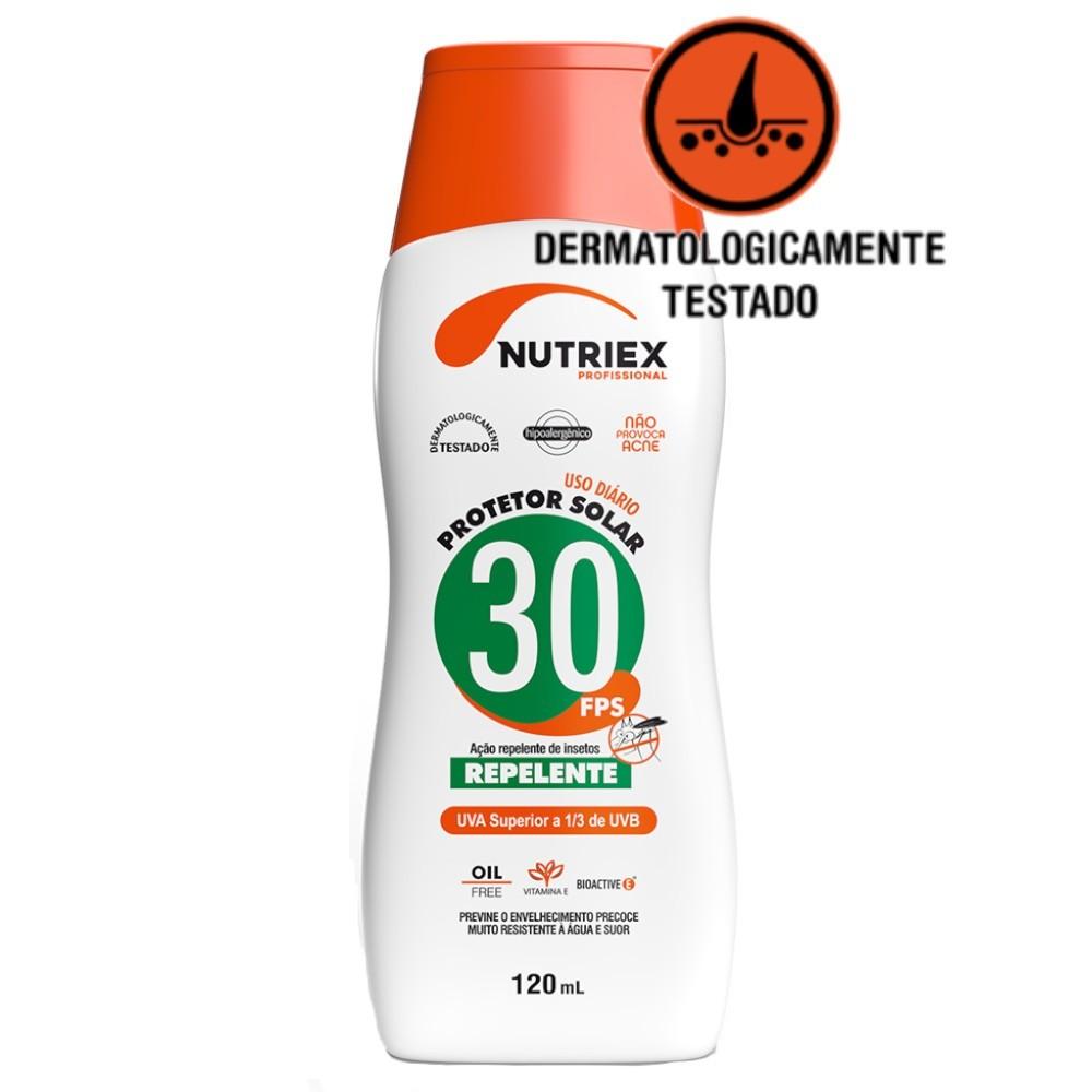 Protetor Solar Com Repelente Fps30 120 Ml - Nutriex